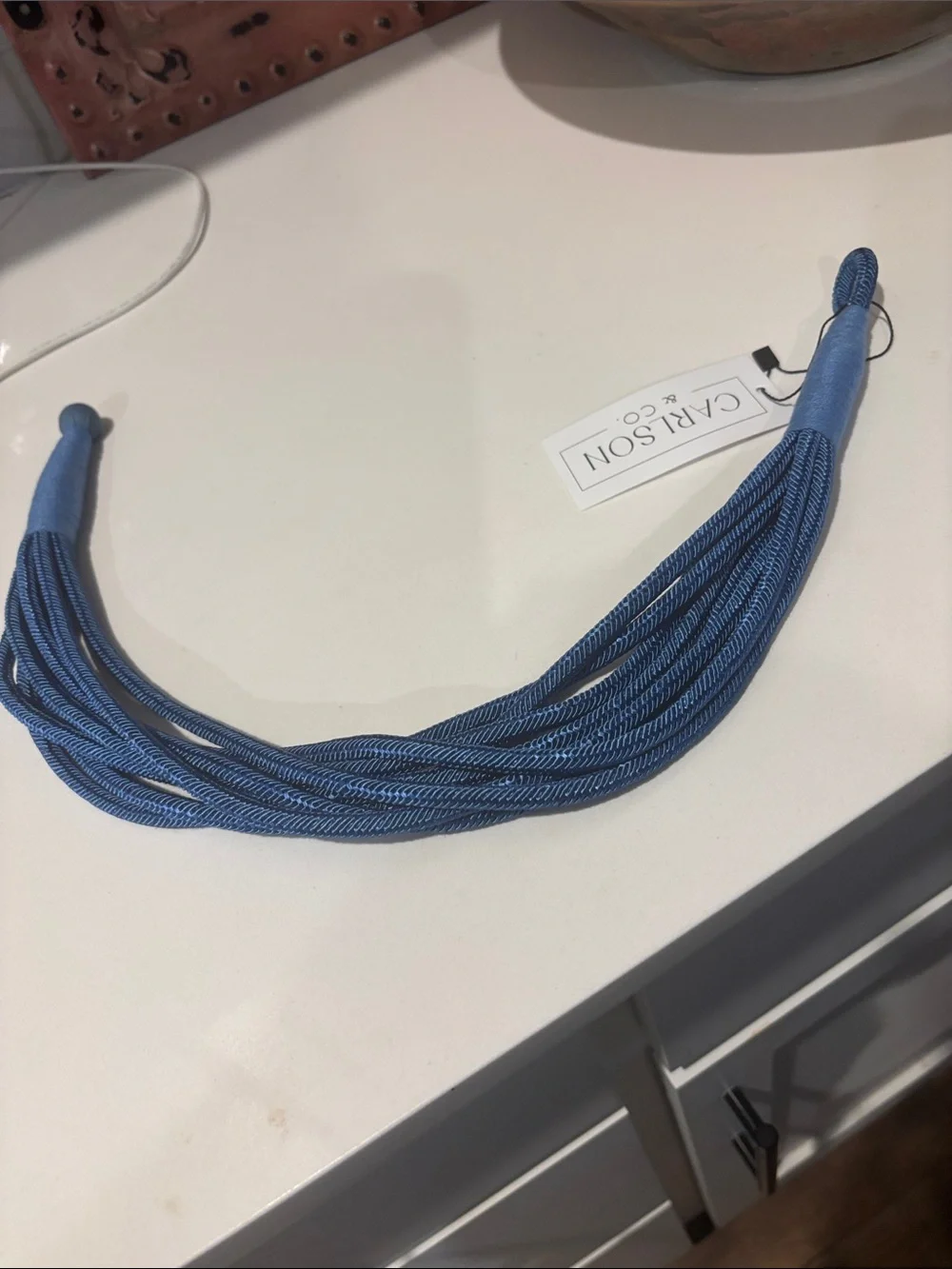 Blue Multi-Strand Cord Necklace